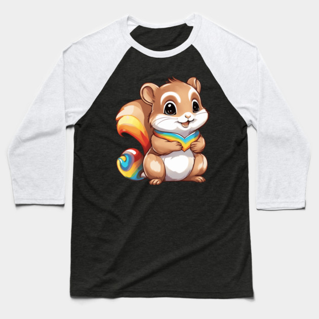 Cute Squirrel Baseball T-Shirt by animegirlnft