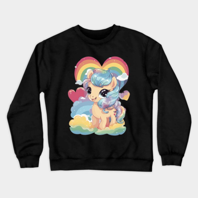 Forever Love Pony Crewneck Sweatshirt by animegirlnft