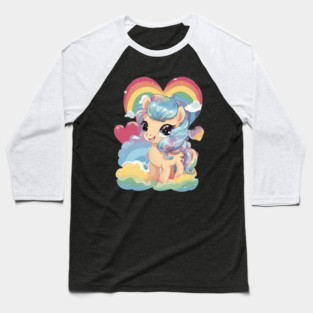 Forever Love Pony Baseball T-Shirt