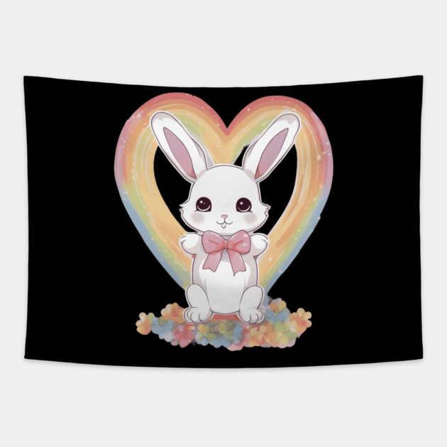 Baby Bunny Tapestry by animegirlnft