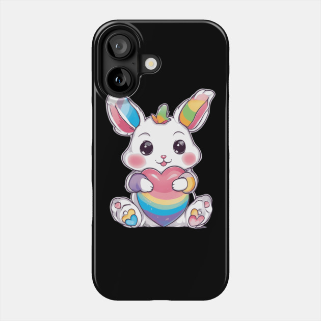 Rainbow Buny Phone Case by animegirlnft