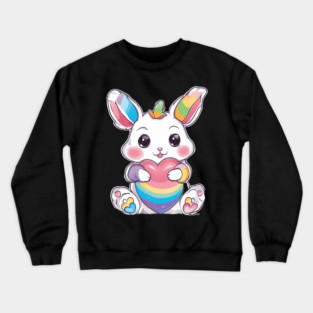 Rainbow Buny Crewneck Sweatshirt