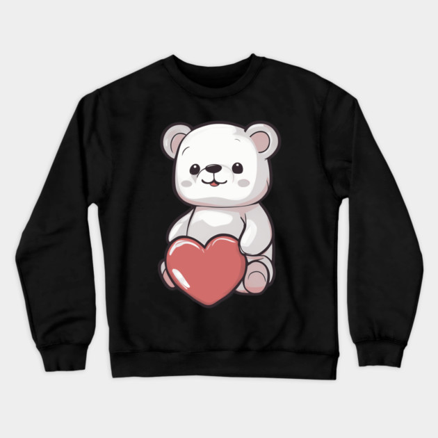 Valentine Bear Crewneck Sweatshirt by animegirlnft