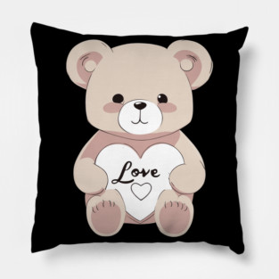Valentine Teddy Bear Pillow