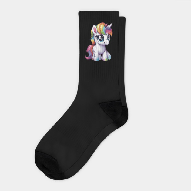 Baby Rainbow Unicorn Socks by animegirlnft