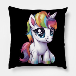 Baby Rainbow Unicorn Pillow