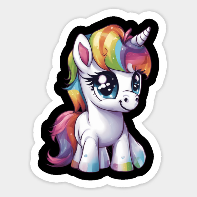 Baby Rainbow Unicorn Sticker by animegirlnft