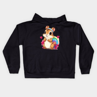 Love Squirrel Kids Hoodie