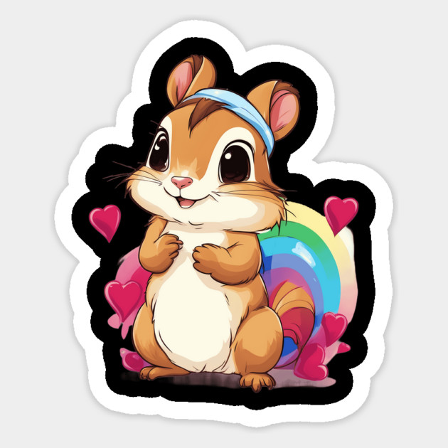 Love Squirrel Sticker by animegirlnft