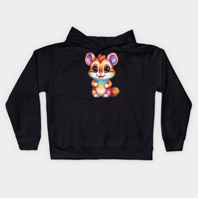Valentine Chipmunk Kids Hoodie by animegirlnft
