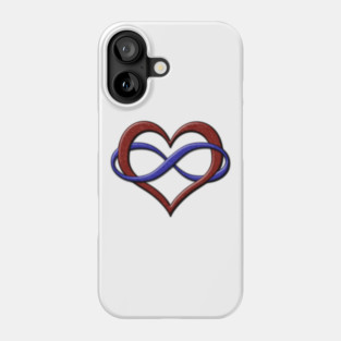 Polyamory Pride Infinity Heart Phone Case