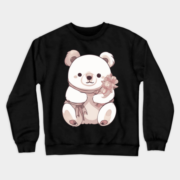 Baby Teddy Bear Crewneck Sweatshirt by animegirlnft