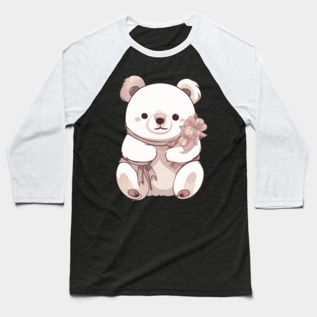 Baby Teddy Bear Baseball T-Shirt by animegirlnft