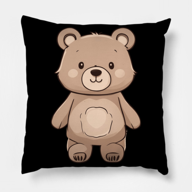 Baby Brown Bear Pillow by animegirlnft