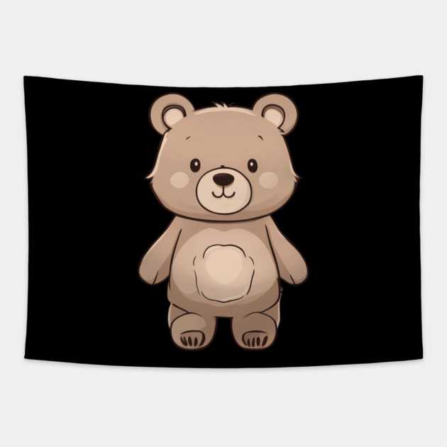 Baby Brown Bear Tapestry by animegirlnft