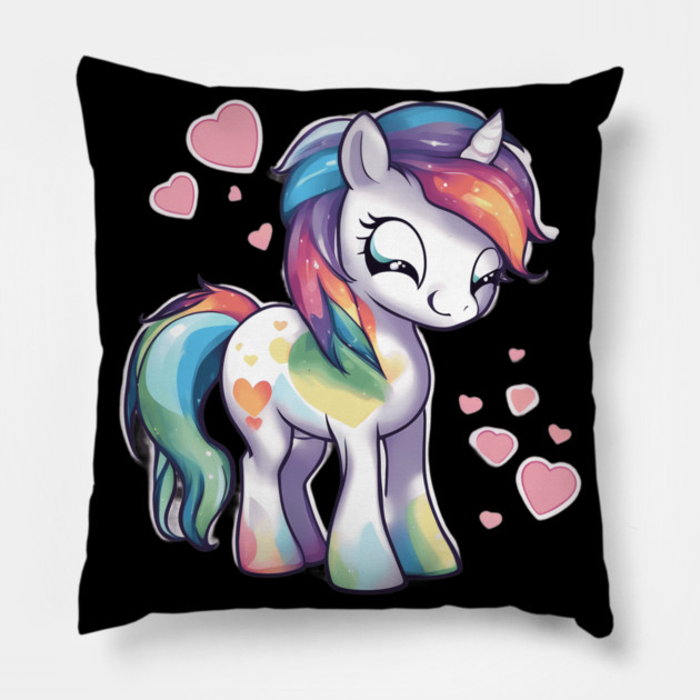 Valentine Pony Pillow by animegirlnft