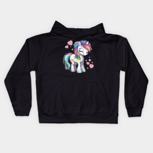 Valentine Pony Kids Hoodie