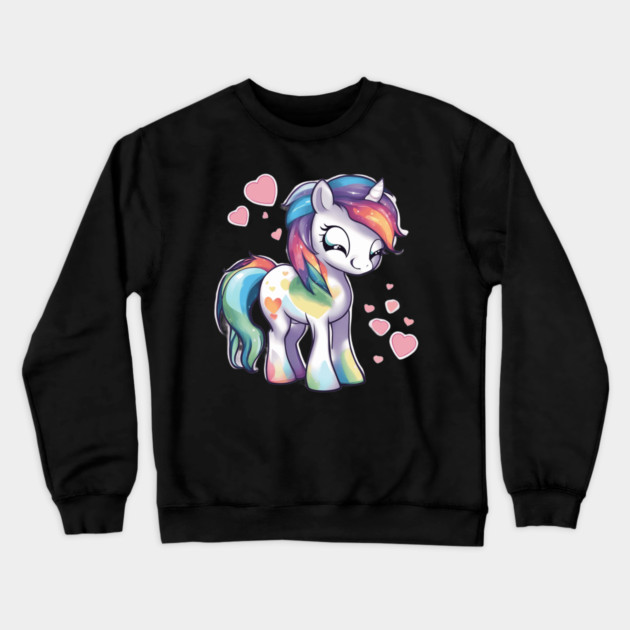 Valentine Pony Crewneck Sweatshirt by animegirlnft