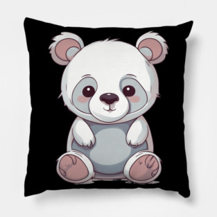 Baby White Panda Pillow