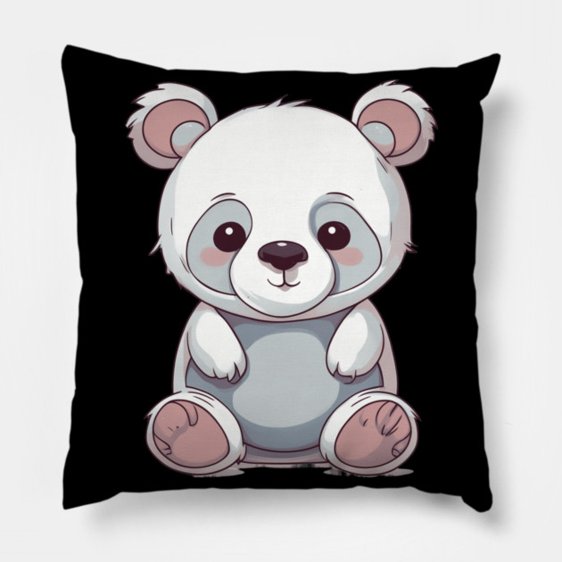 Baby White Panda Pillow by animegirlnft