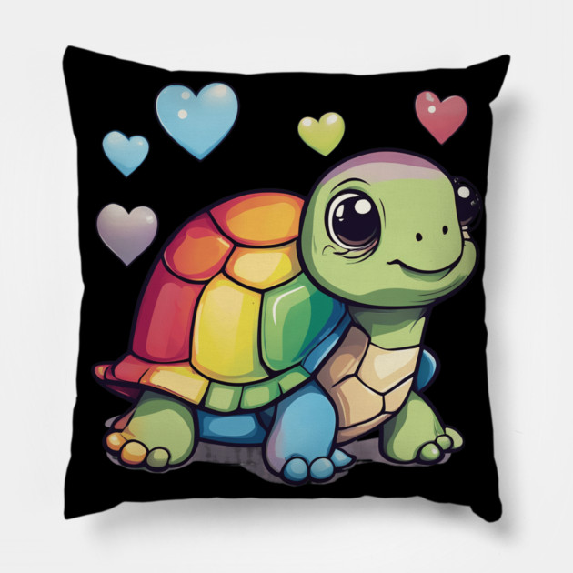 Love Turtle Pillow by animegirlnft