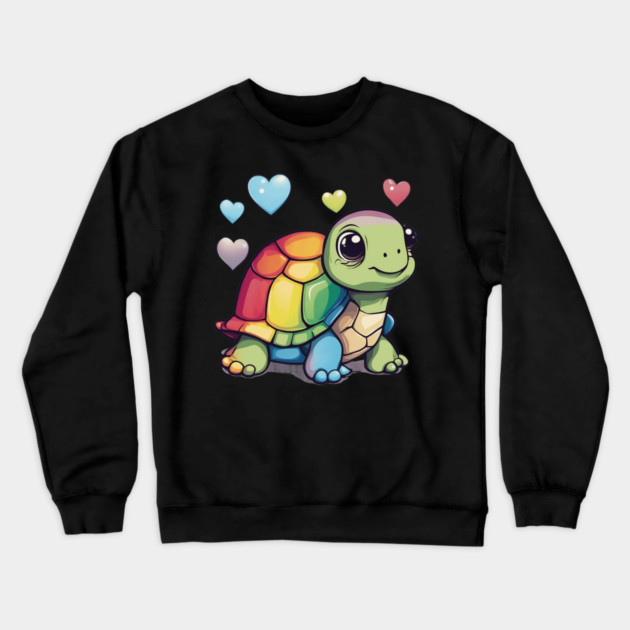 Love Turtle Crewneck Sweatshirt by animegirlnft