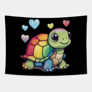 Love Turtle Tapestry