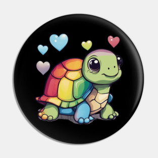 Love Turtle Pin