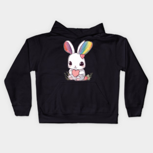 Valintine Bunny Kids Hoodie