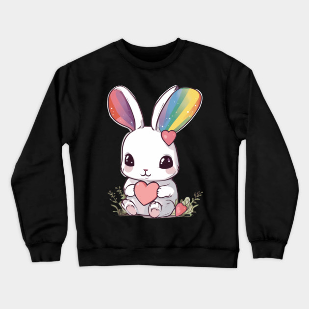 Valintine Bunny Crewneck Sweatshirt by animegirlnft