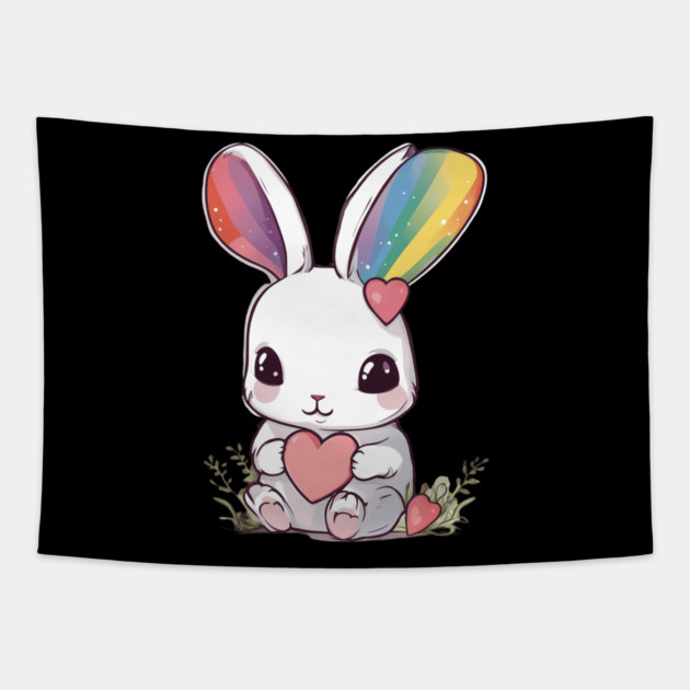 Valintine Bunny Tapestry by animegirlnft