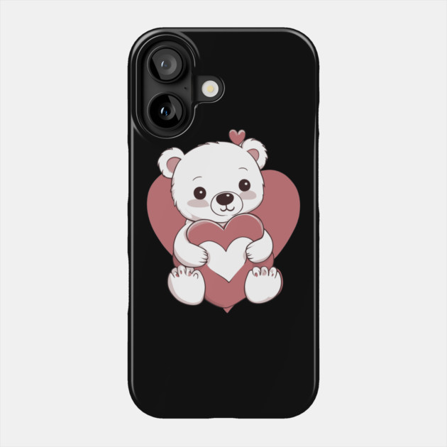 Valentine Bear Phone Case by animegirlnft