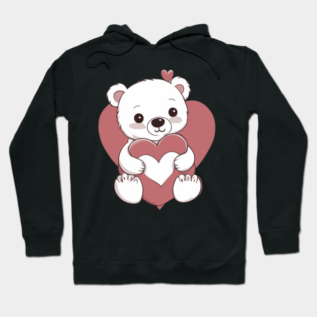 Valentine Bear Hoodie by animegirlnft