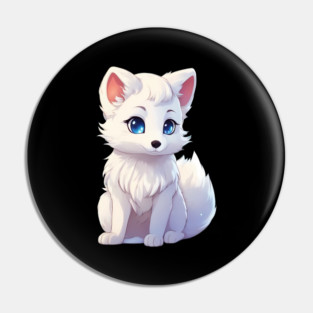 Anime Arctic Fox Pin
