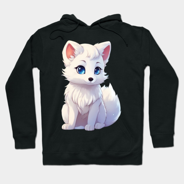Anime Arctic Fox Hoodie by animegirlnft