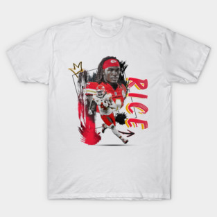 Rashee Rice Football Paper Poster Chiefs 11 T-Shirt
