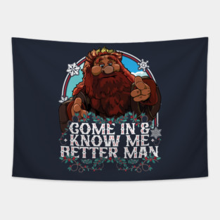 Muppet Christmas Carol - Come In And Know Me Better Man Tapestry