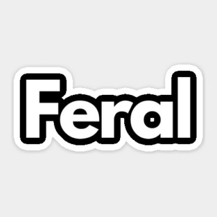 feral Sticker
