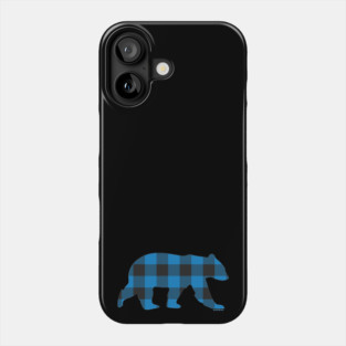 Gay Bear Blue Buffalo Check Plaid Bear | BearlyBrand Phone Case
