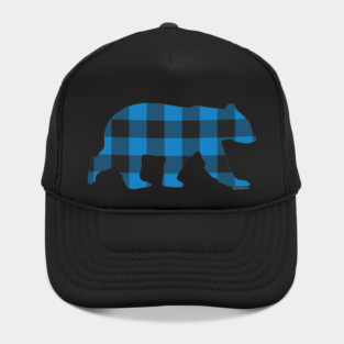 Gay Bear Blue Buffalo Check Plaid Bear | BearlyBrand Hat