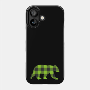 Gay Bear Buffalo Check Plaid Bear | BearlyBrand Phone Case