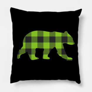 Gay Bear Buffalo Check Plaid Bear | BearlyBrand Pillow