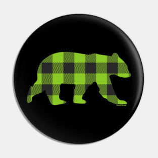 Gay Bear Buffalo Check Plaid Bear | BearlyBrand Pin
