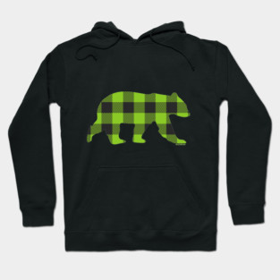 Gay Bear Buffalo Check Plaid Bear | BearlyBrand Hoodie