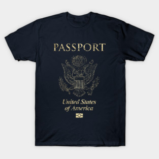 United States of America Passport Vintage T-Shirt