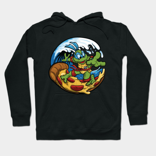 Pizza Shredder Wave Rider Hoodie by MCALTees