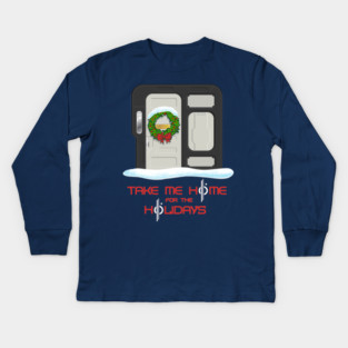 Home for the Holidays (Galactic) Kids Long Sleeve T-Shirt
