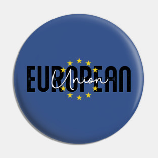 European Union Logo Pin