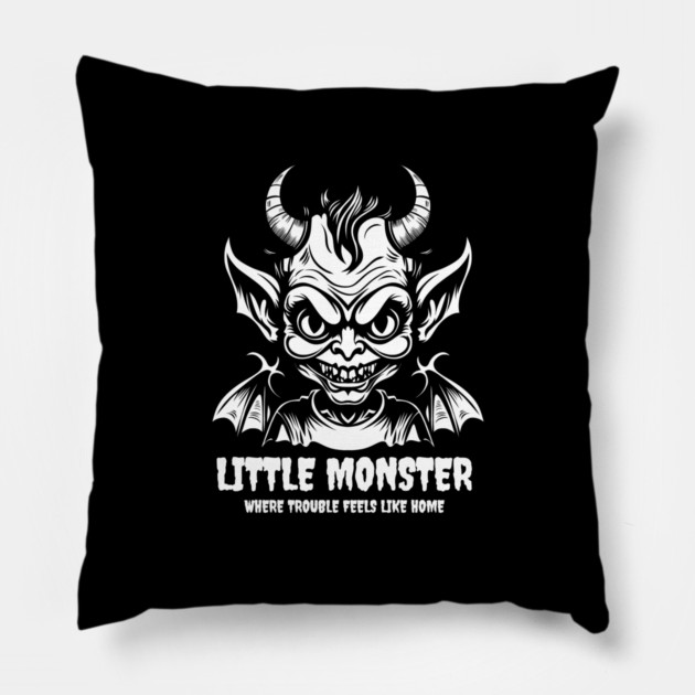 LITTLE MONSTER Pillow by artslaves