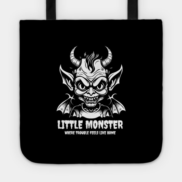 LITTLE MONSTER Tote by artslaves